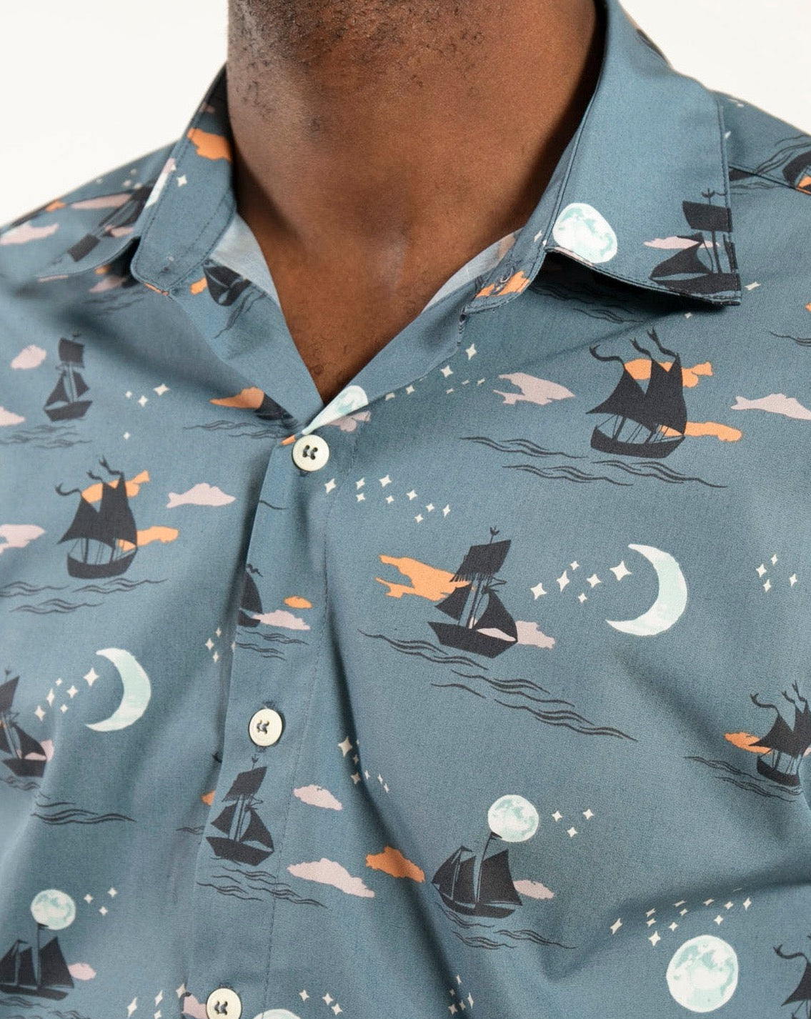 Short Sleeve Dylan Shirt | Offshore Shadow Dreams