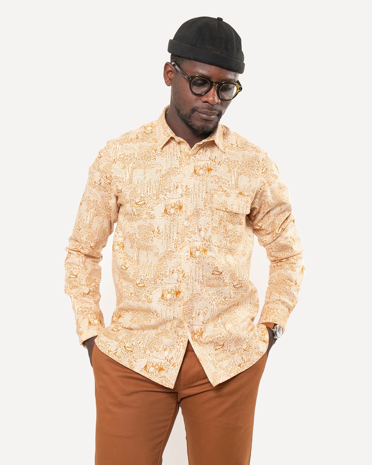 Made in Canada The Long Sleeve Neuwirth Shirt from 18 Waits — a Sustainable Men's clothing brand offering Vintage Inspired menswear and Rock and Roll Fashion.