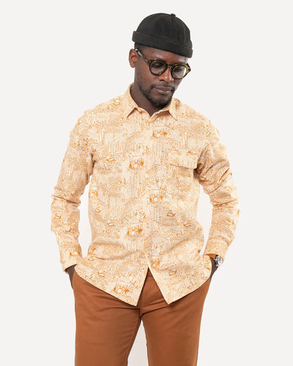 Made in Canada The Long Sleeve Neuwirth Shirt from 18 Waits — a Sustainable Men's clothing brand offering Vintage Inspired menswear and Rock and Roll Fashion.