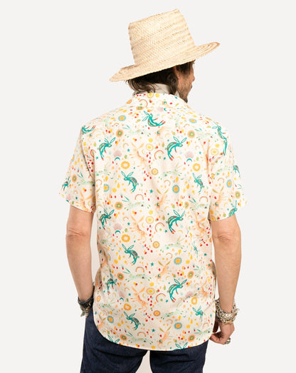 Short sleeve Dylan Shirt  from 18 Waits — a Sustainable Men's clothing brand offering Vintage Inspired menswear and Rock and Roll Fashion.