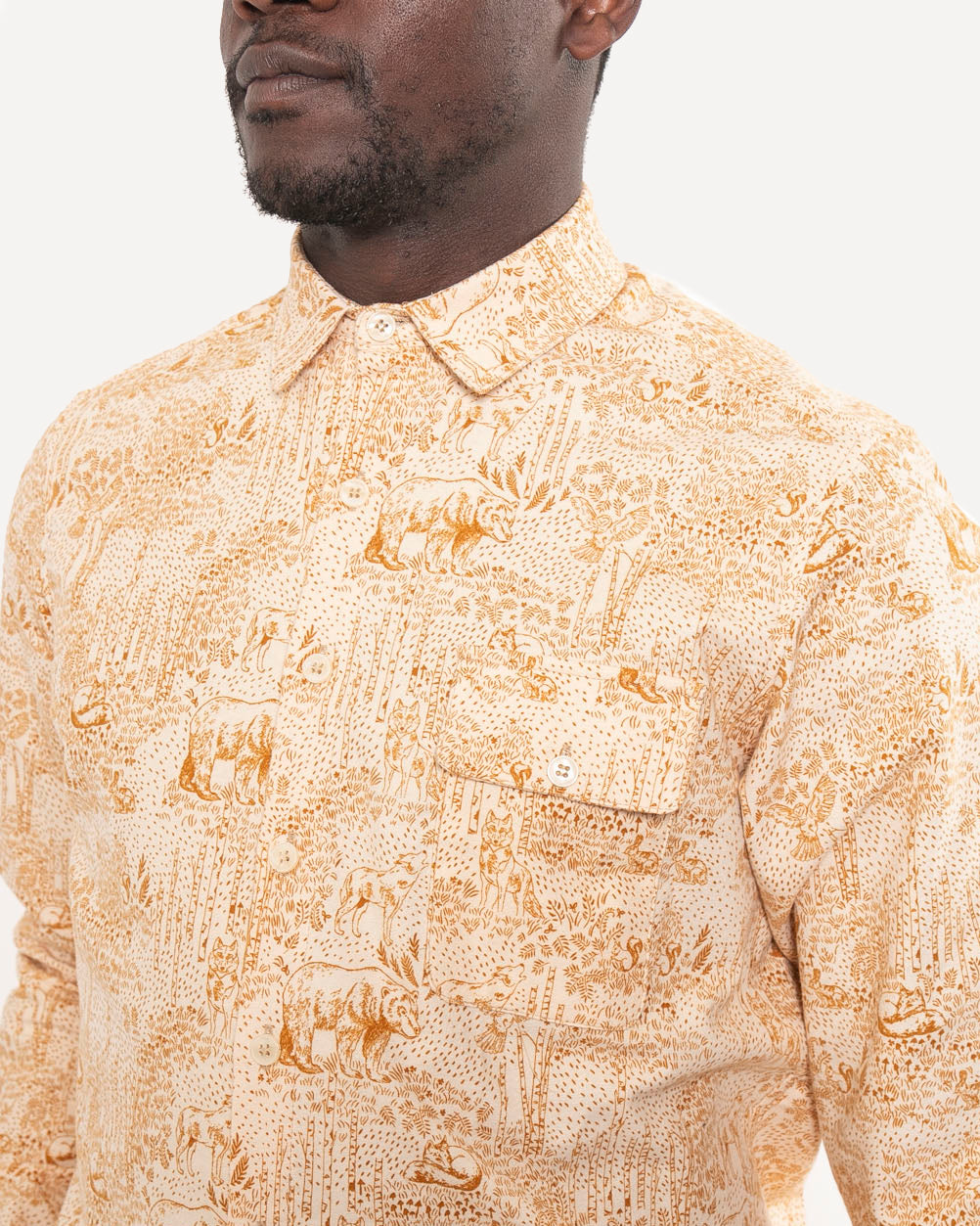 Made in Canada The Long Sleeve Neuwirth Shirt from 18 Waits — a Sustainable Men's clothing brand offering Vintage Inspired menswear and Rock and Roll Fashion.