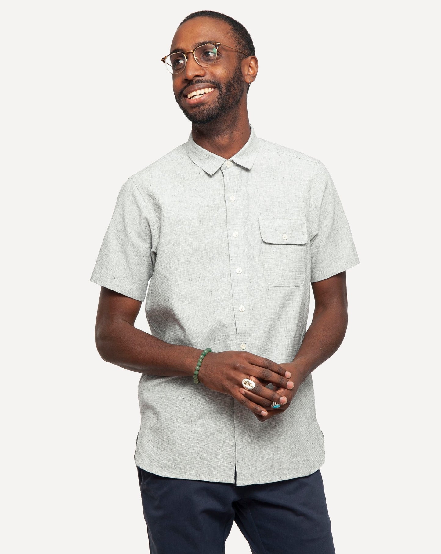 Short sleeve Neuwirth Shirt  from 18 Waits — a Sustainable Men's clothing brand offering Vintage Inspired menswear and Rock and Roll Fashion.