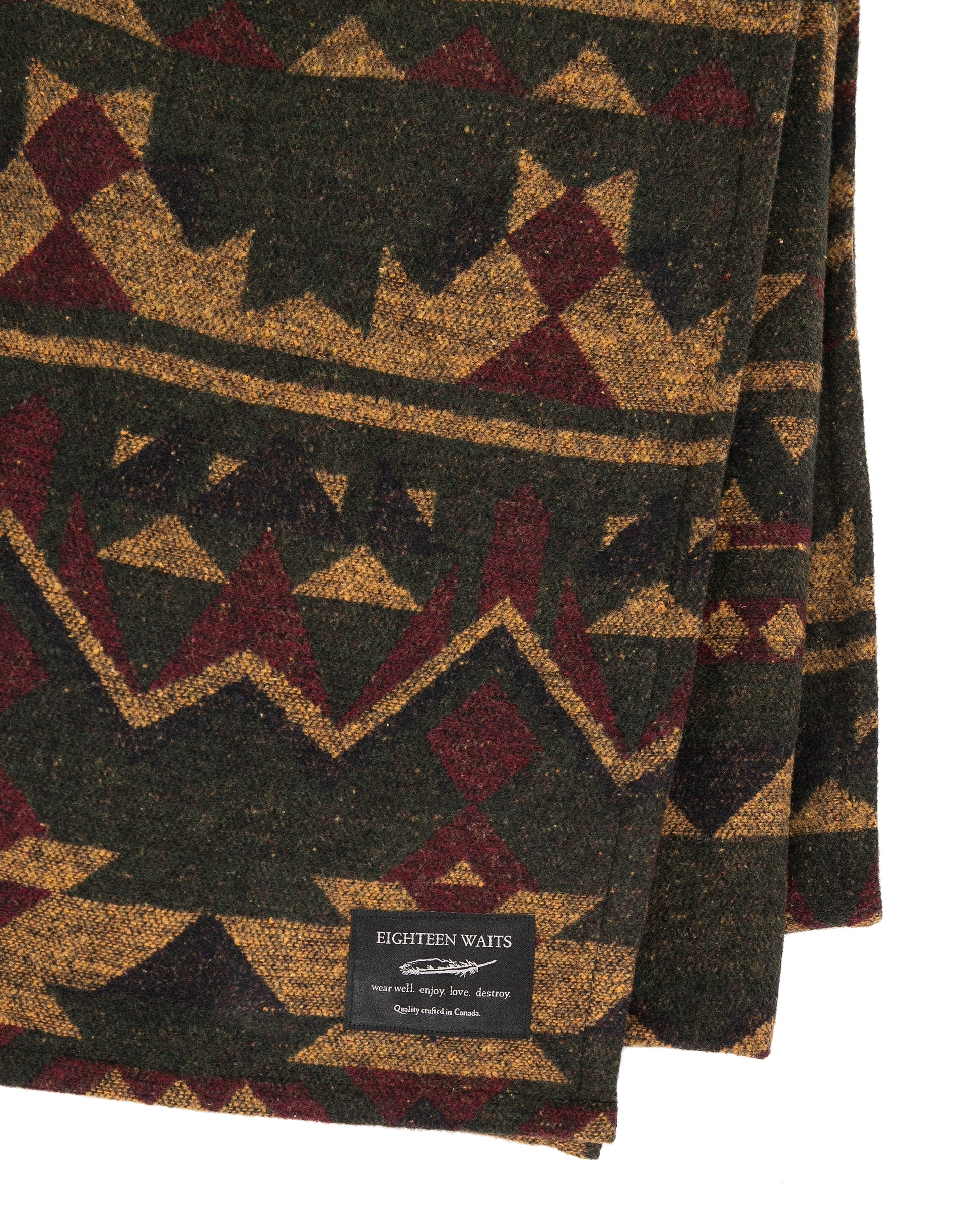 Made in Canada, Blanket from 18 Waits — a Sustainable Men's clothing brand offering Vintage Inspired menswear and Rock and Roll Fashion.