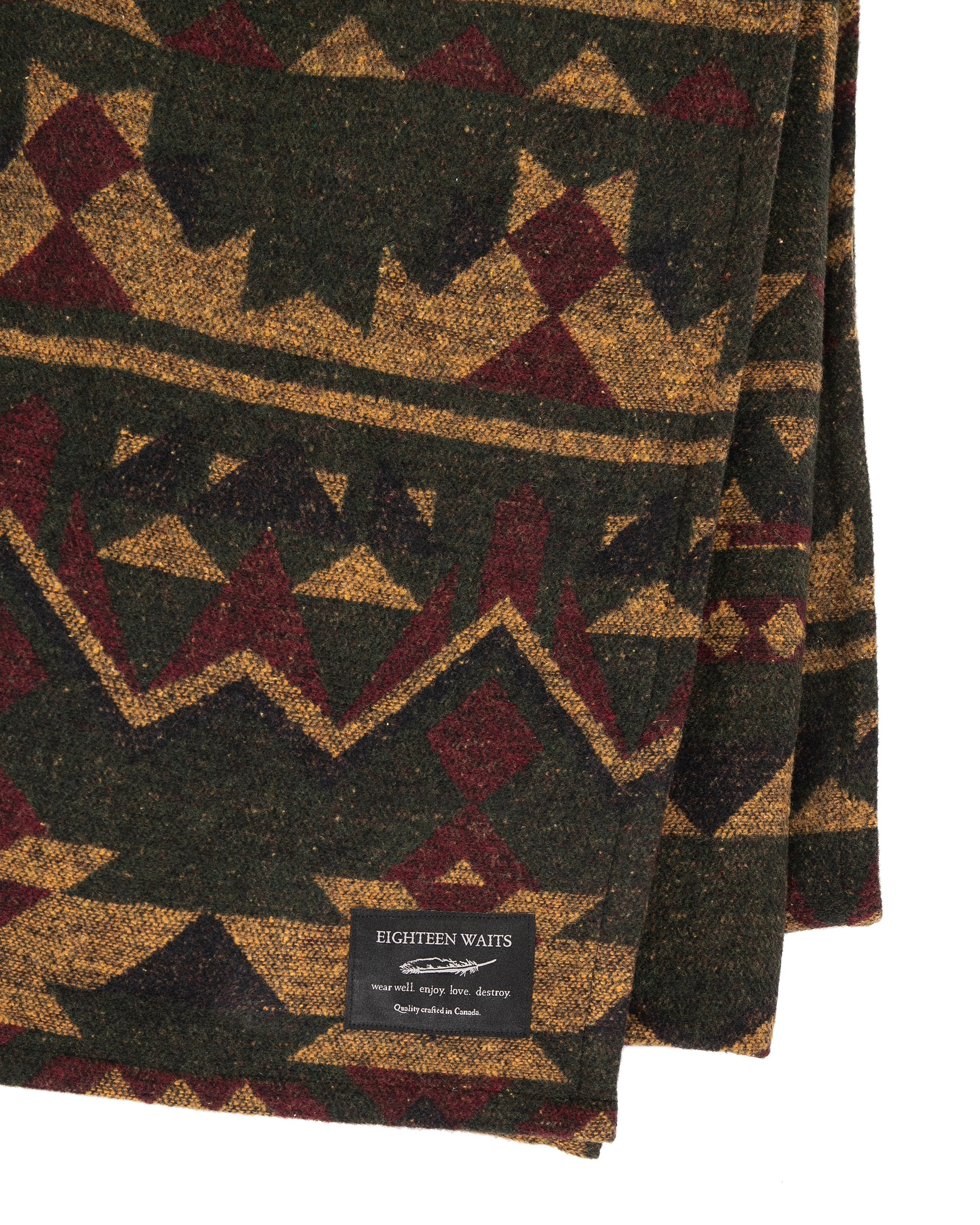 Made in Canada, Blanket from 18 Waits — a Sustainable Men's clothing brand offering Vintage Inspired menswear and Rock and Roll Fashion.