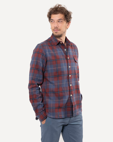 Made in Canada The Long Sleeve Neuwirth Shirt from 18 Waits — a Sustainable Men's clothing brand offering Vintage Inspired menswear and Rock and Roll Fashion.