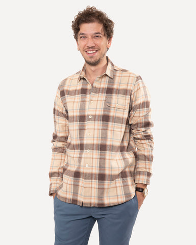 Made in Canada The Long Sleeve Neuwirth Shirt from 18 Waits — a Sustainable Men's clothing brand offering Vintage Inspired menswear and Rock and Roll Fashion.