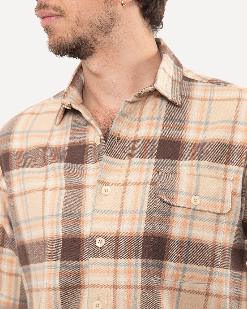 Made in Canada The Long Sleeve Neuwirth Shirt from 18 Waits — a Sustainable Men's clothing brand offering Vintage Inspired menswear and Rock and Roll Fashion.