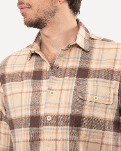 Made in Canada The Long Sleeve Neuwirth Shirt from 18 Waits — a Sustainable Men's clothing brand offering Vintage Inspired menswear and Rock and Roll Fashion.