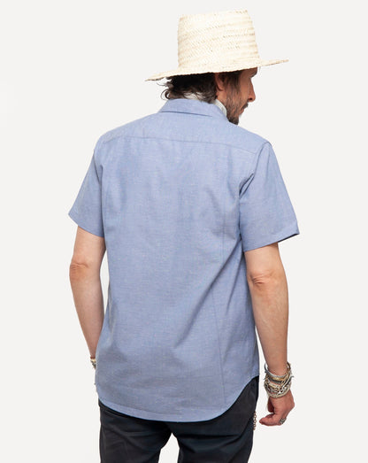 Short sleeve Dylan Shirt  from 18 Waits — a Sustainable Men's clothing brand offering Vintage Inspired menswear and Rock and Roll Fashion.