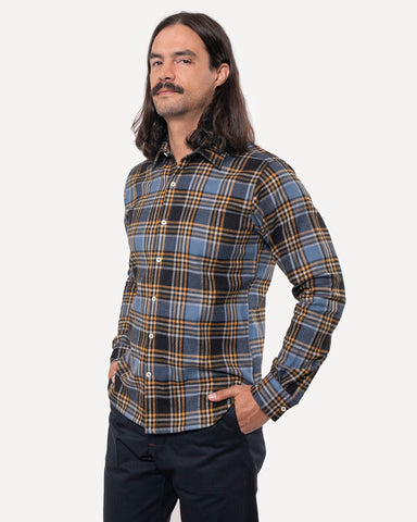 Made in Canada The Long Sleeve Dylan Shirt from 18 Waits — a Sustainable Men's clothing brand offering Vintage Inspired menswear and Rock and Roll Fashion.