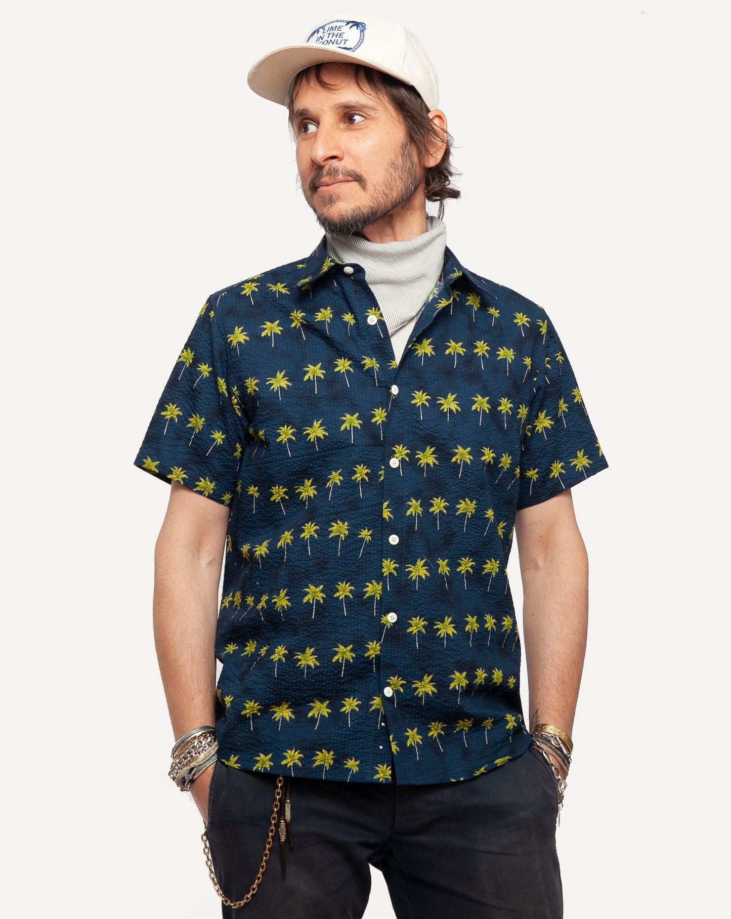 Short sleeve Dylan Shirt  from 18 Waits — a Sustainable Men's clothing brand offering Vintage Inspired menswear and Rock and Roll Fashion.