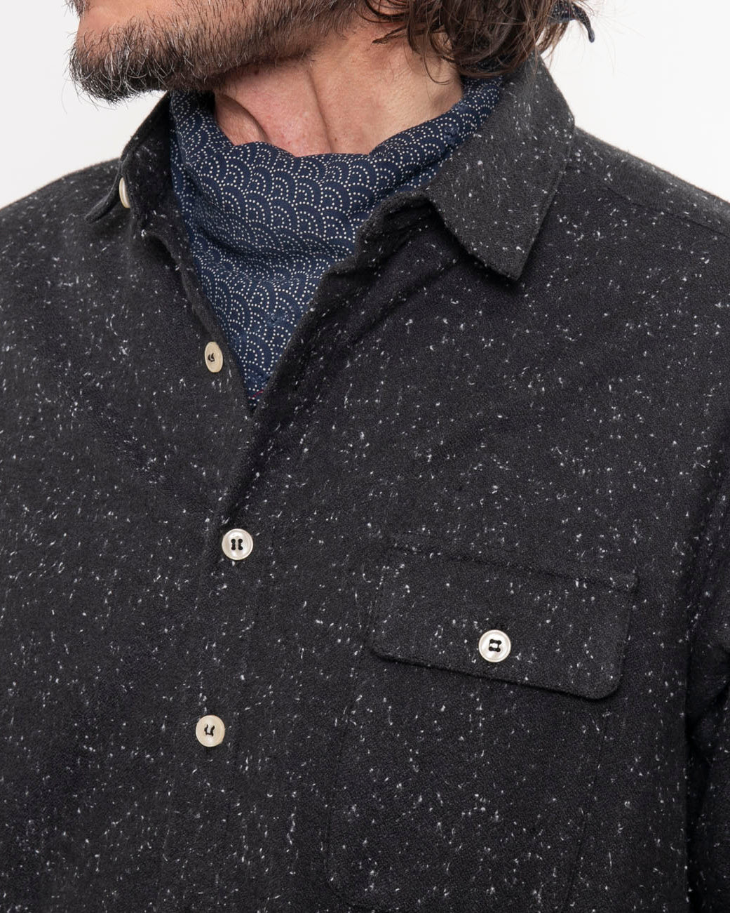 Made in Canada The Long Sleeve Neuwirth Shirt from 18 Waits — a Sustainable Men's clothing brand offering Vintage Inspired menswear and Rock and Roll Fashion.