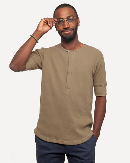 Made in Canada Henley from 18 Waits — a Sustainable Men's clothing brand offering Vintage Inspired menswear and Rock and Roll Fashion.