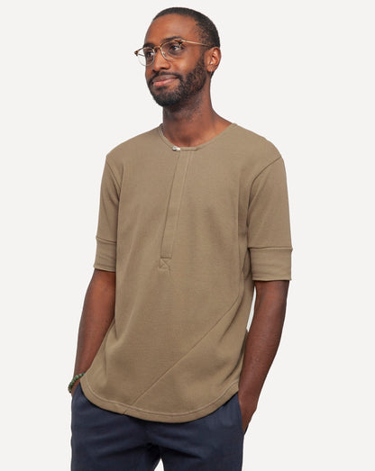 Made in Canada Henley from 18 Waits — a Sustainable Men's clothing brand offering Vintage Inspired menswear and Rock and Roll Fashion.