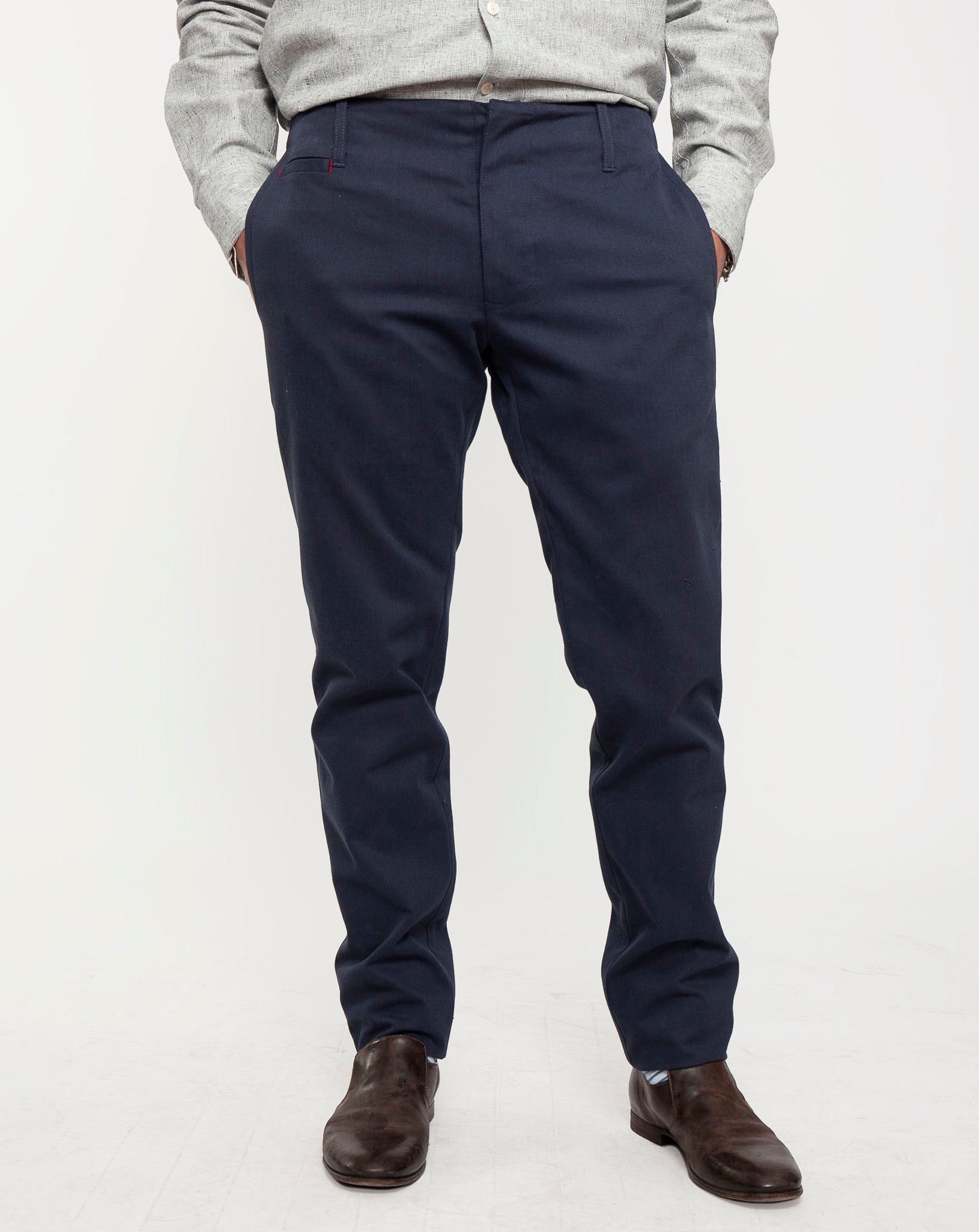 Signature Trouser | Soft Navy Twill