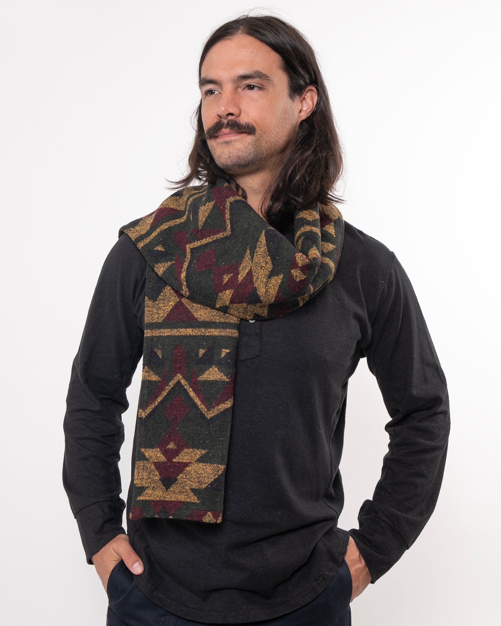 Made in Canada, Scarf from 18 Waits — a Sustainable Men's clothing brand offering Vintage Inspired menswear and Rock and Roll Fashion. A refined Imogene and Willie alternative for those who value quality and character.