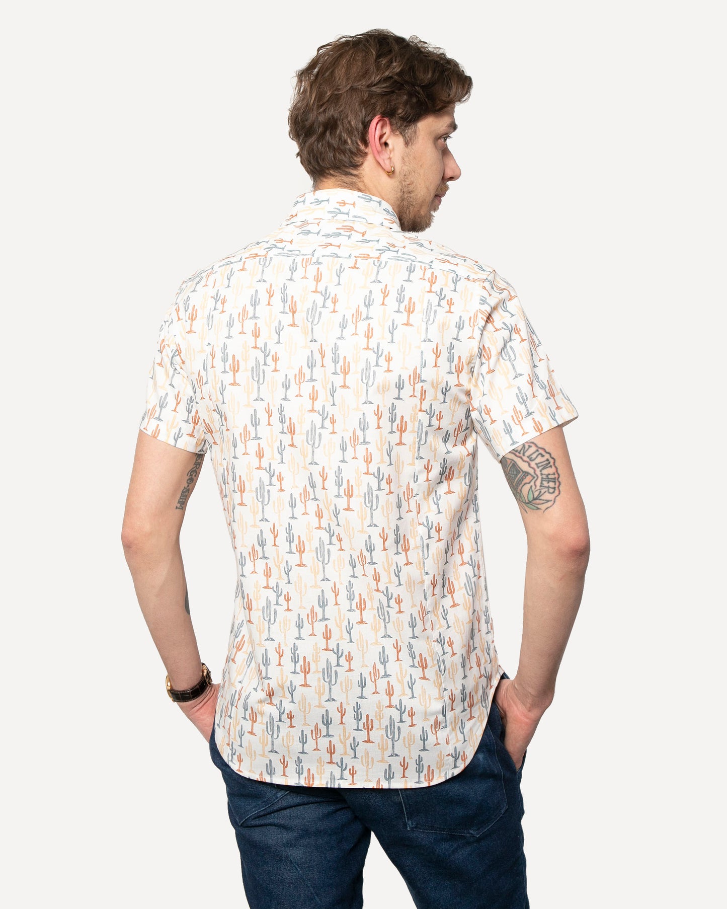 Short sleeve Dylan Shirt  from 18 Waits — a Sustainable Men's clothing brand offering Vintage Inspired menswear and Rock and Roll Fashion.