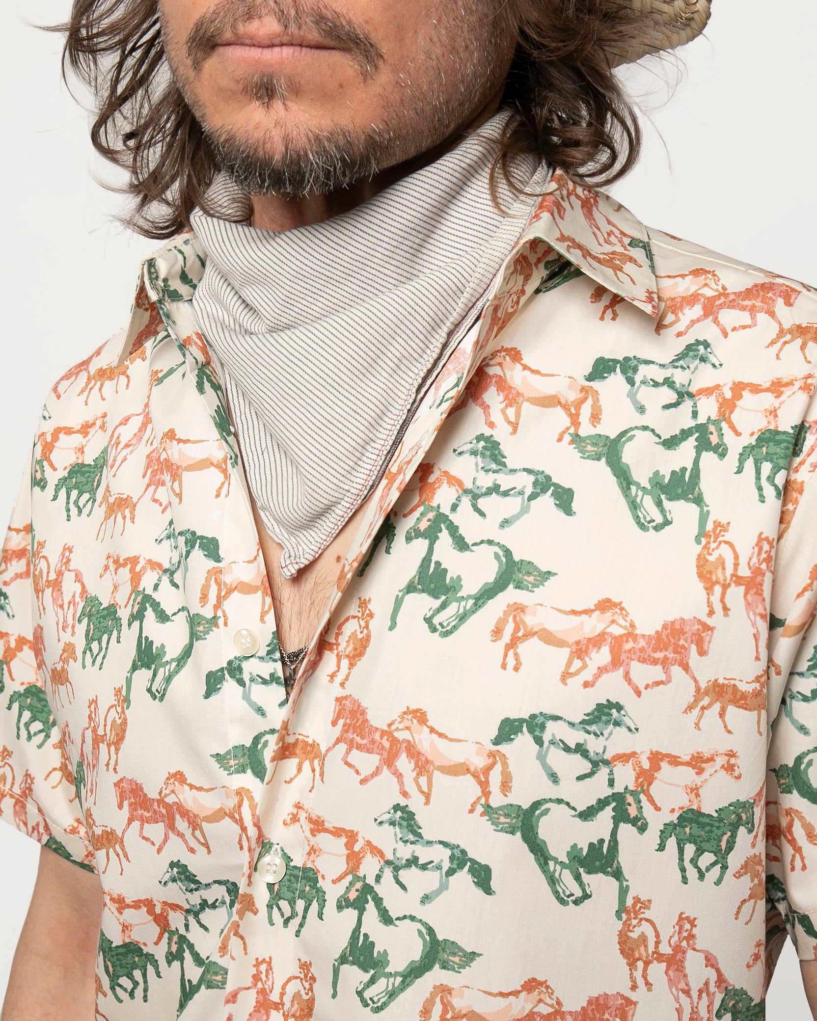 Short sleeve Dylan Shirt  from 18 Waits — a Sustainable Men's clothing brand offering Vintage Inspired menswear and Rock and Roll Fashion.