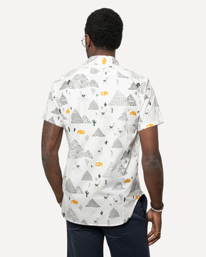 Short sleeve Dylan Shirt  from 18 Waits — a Sustainable Men's clothing brand offering Vintage Inspired menswear and Rock and Roll Fashion.