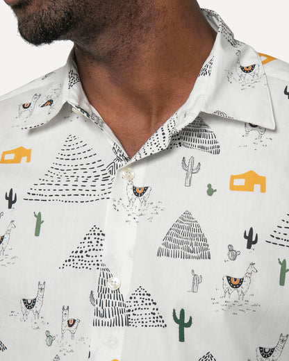 Short sleeve Dylan Shirt  from 18 Waits — a Sustainable Men's clothing brand offering Vintage Inspired menswear and Rock and Roll Fashion.