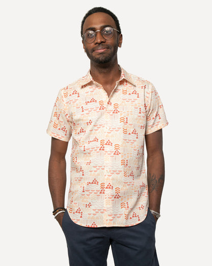 Short sleeve Dylan Shirt  from 18 Waits — a Sustainable Men's clothing brand offering Vintage Inspired menswear and Rock and Roll Fashion.