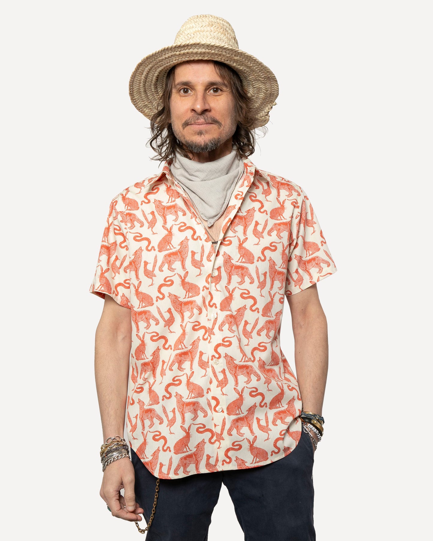 Short sleeve Dylan Shirt  from 18 Waits — a Sustainable Men's clothing brand offering Vintage Inspired menswear and Rock and Roll Fashion.