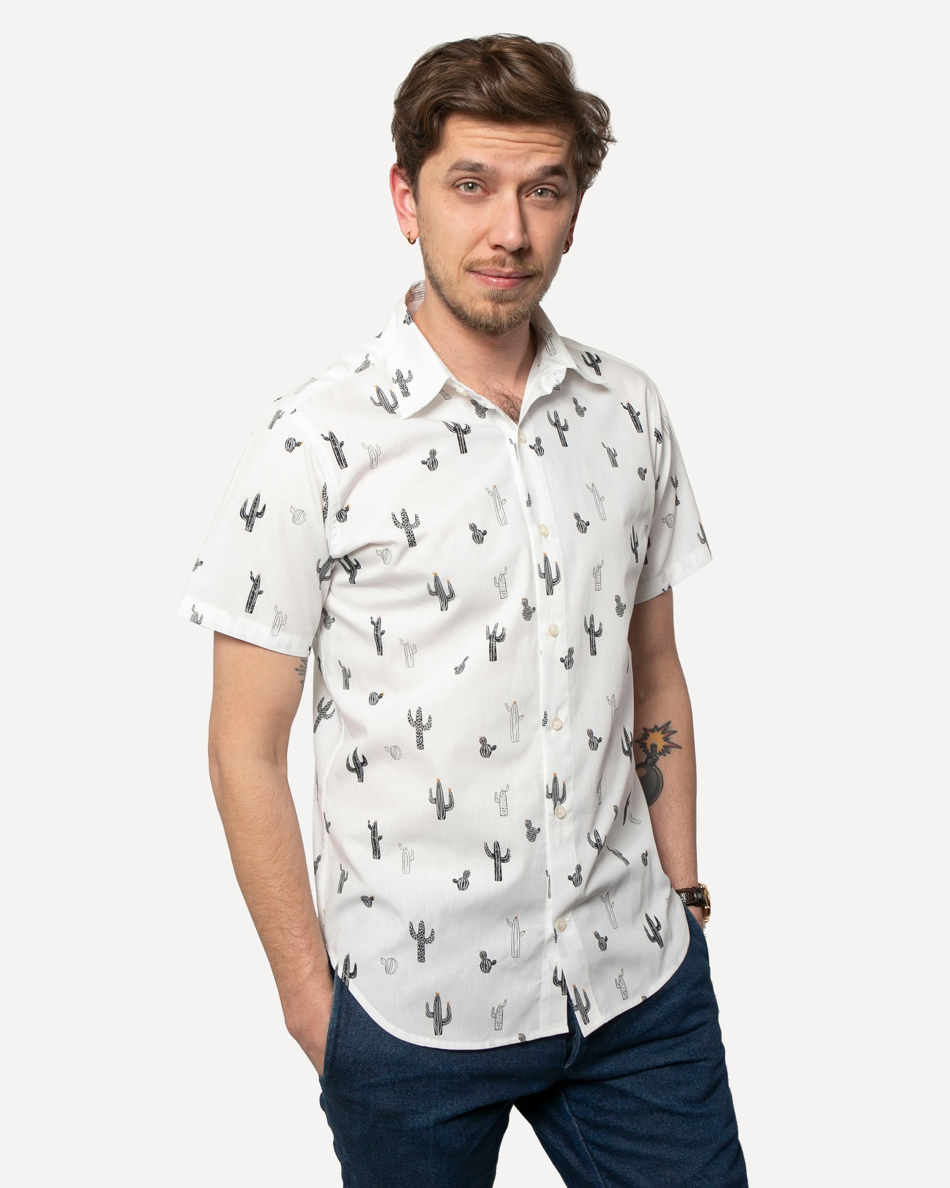Short Sleeve Dylan Shirt | Flamingo Fields