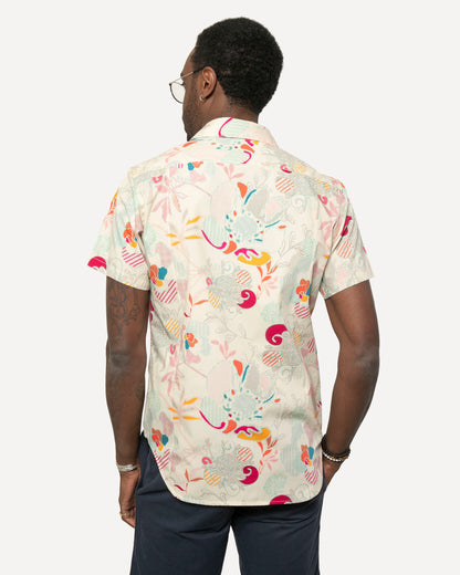 Short sleeve Dylan Shirt  from 18 Waits — a Sustainable Men's clothing brand offering Vintage Inspired menswear and Rock and Roll Fashion.