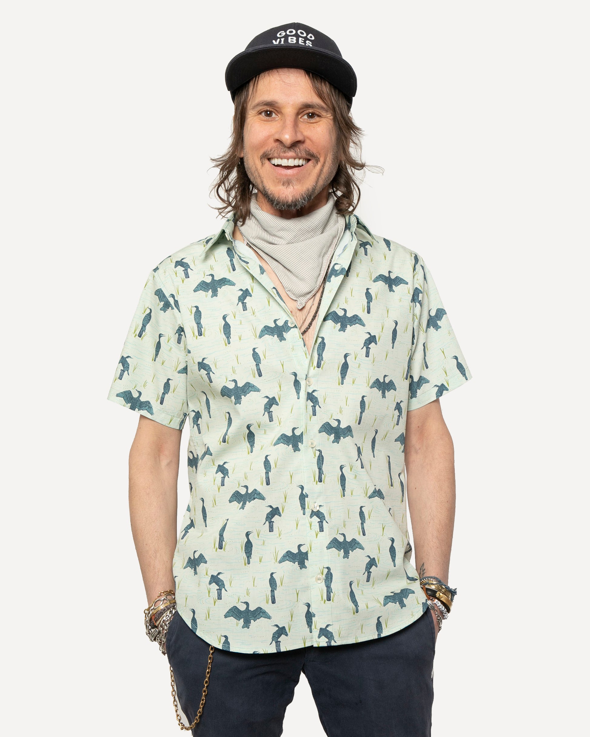 Short sleeve Dylan Shirt  from 18 Waits — a Sustainable Men's clothing brand offering Vintage Inspired menswear and Rock and Roll Fashion.