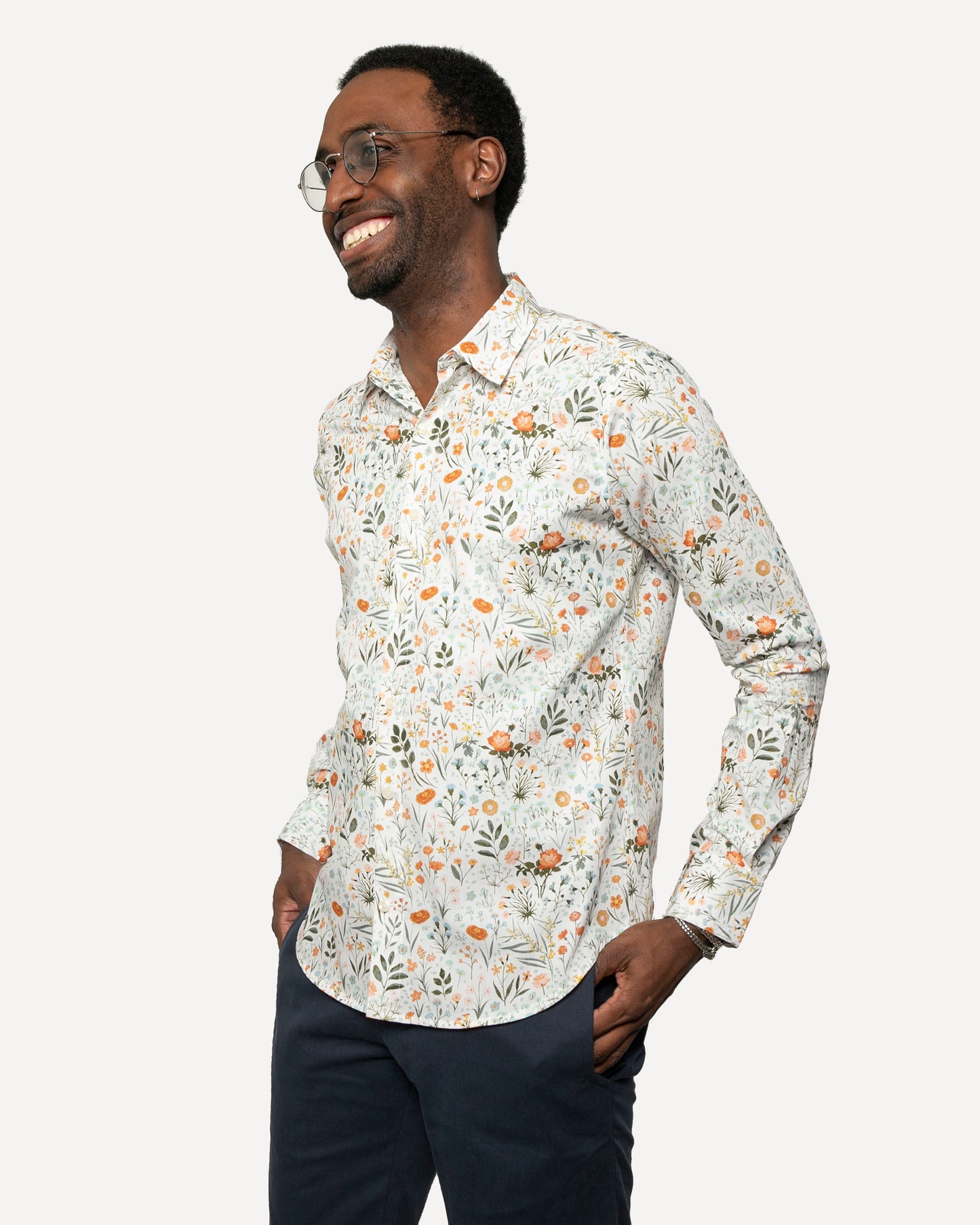 Made in Canada Long Sleeve Dylan Shirt from 18 Waits — a Sustainable Men's clothing brand offering Vintage Inspired menswear and Rock and Roll Fashion.