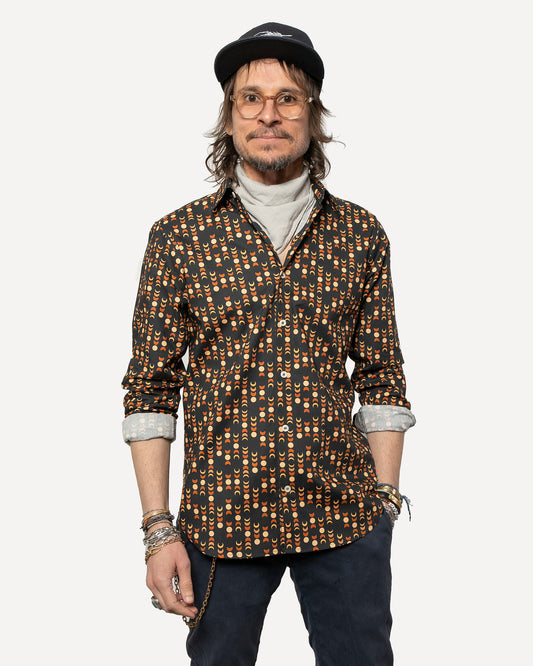 Long sleeve Dylan Shirt  from 18 Waits — a Sustainable Men's clothing brand offering Vintage Inspired menswear and Rock and Roll Fashion.