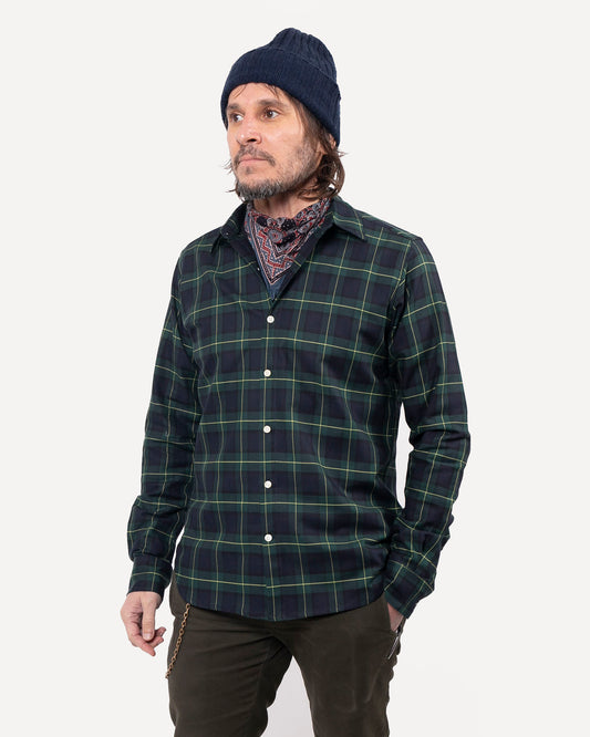 Long Sleeve Dylan Shirt | Hunter Plaid