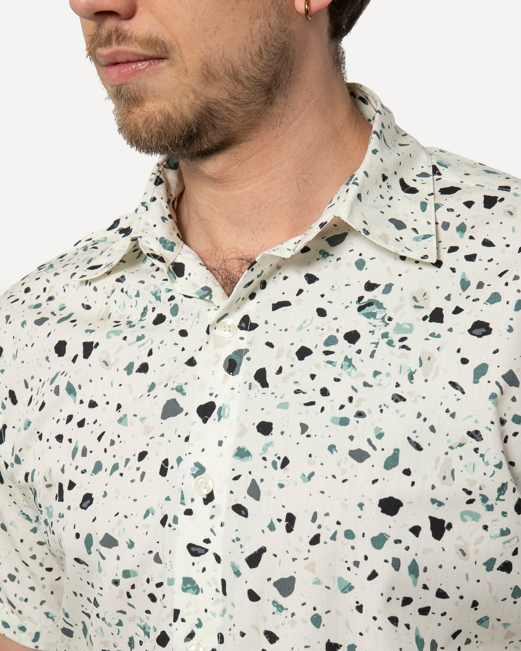 Short sleeve Dylan Shirt  from 18 Waits — a Sustainable Men's clothing brand offering Vintage Inspired menswear and Rock and Roll Fashion.