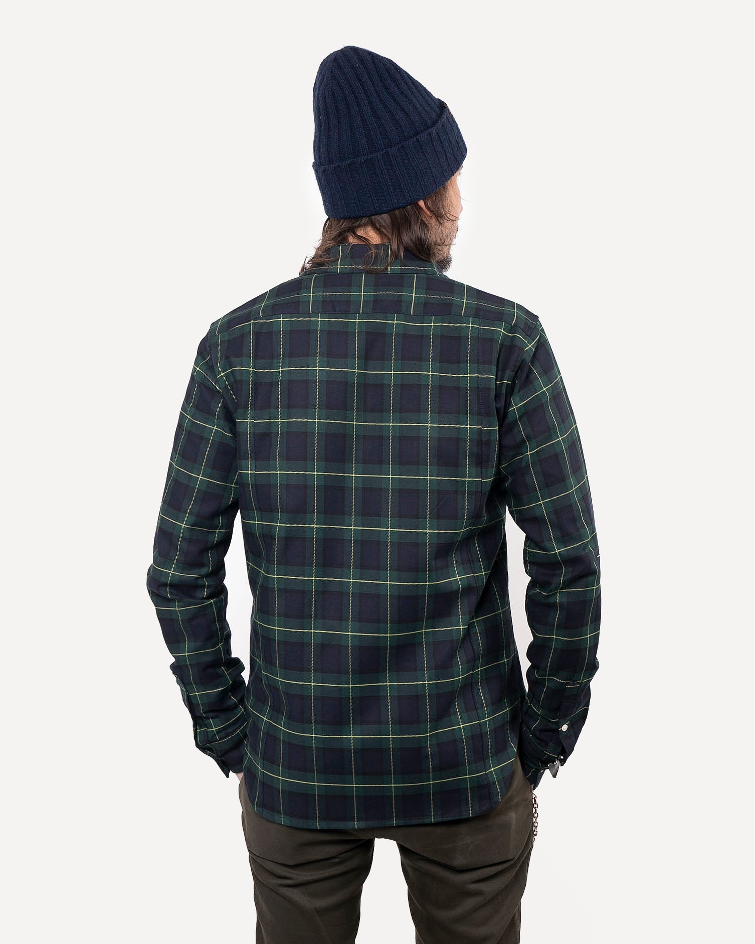 Long Sleeve Dylan Shirt | Hunter Plaid