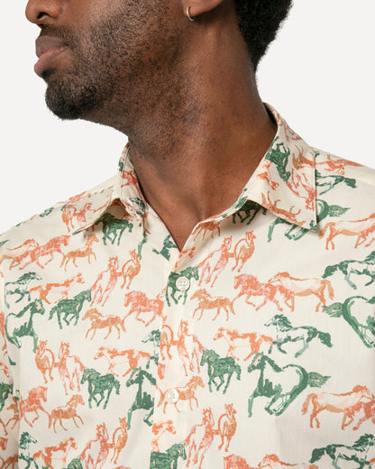 Made in Canada Long Sleeve Dylan Shirt from 18 Waits — a Sustainable Men's clothing brand offering Vintage Inspired menswear and Rock and Roll Fashion.