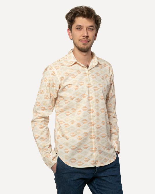 Made in Canada Long Sleeve Dylan Shirt from 18 Waits — a Sustainable Men's clothing brand offering Vintage Inspired menswear and Rock and Roll Fashion.