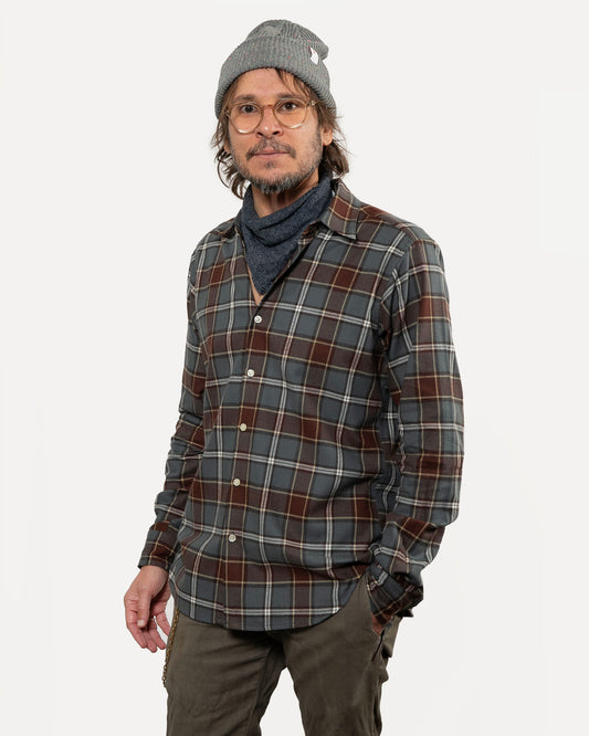 Long Sleeve Dylan | Cabin Plaid - Slate