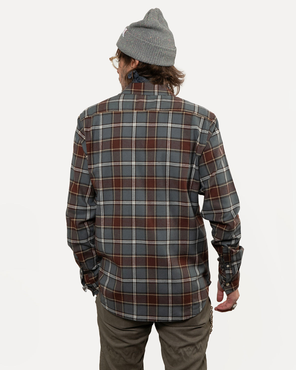 Long Sleeve Dylan | Cabin Plaid - Slate