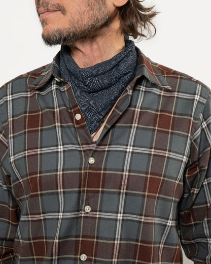 Long Sleeve Dylan | Cabin Plaid - Slate