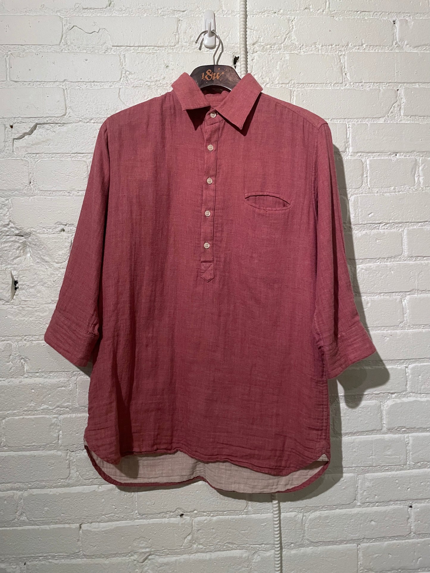 Vintage 3/4 length Pullover | Rouge Chambray