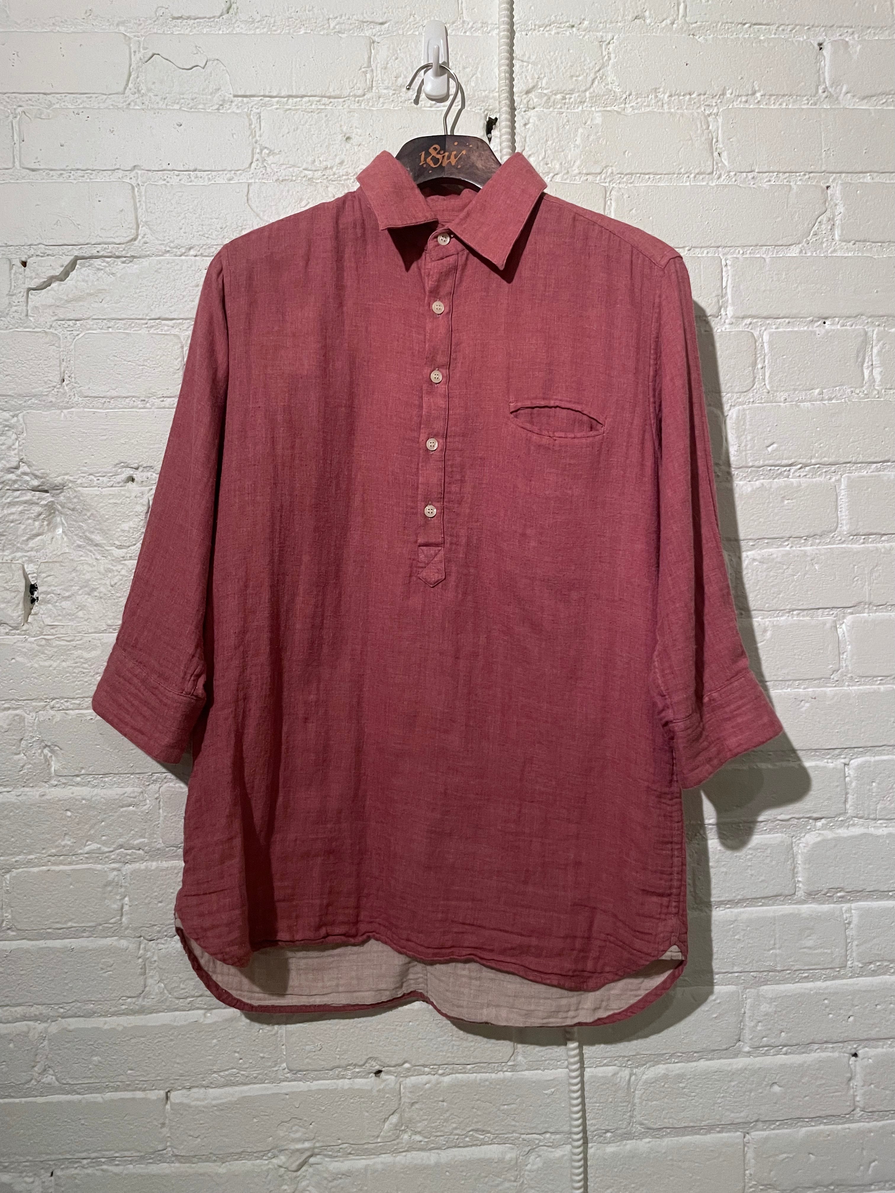 Vintage 3/4 length Pullover | Rouge Chambray