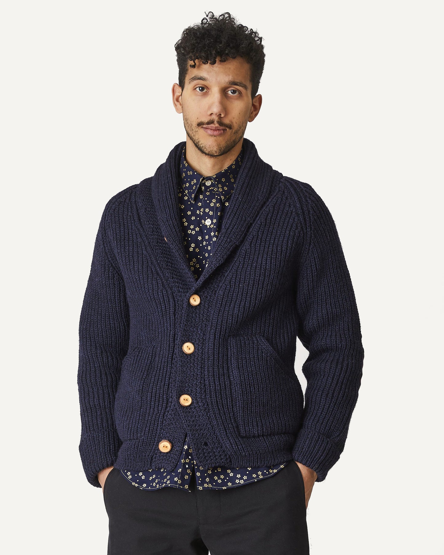 Made in Canada Knit Cardigan from 18 Waits — a Sustainable Men's clothing brand offering Vintage Inspired menswear and Rock and Roll Fashion.