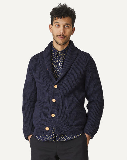 Made in Canada Knit Cardigan from 18 Waits — a Sustainable Men's clothing brand offering Vintage Inspired menswear and Rock and Roll Fashion.
