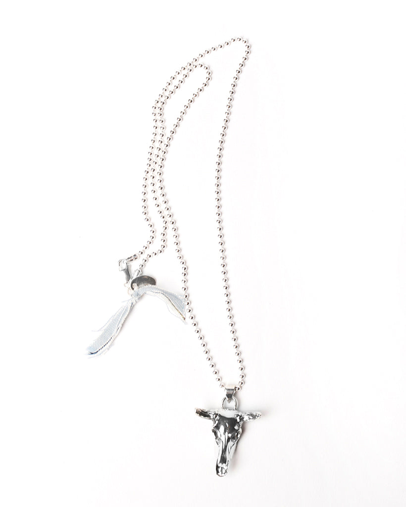 The Desert Blues Collection | Small Spirit Skull Necklace