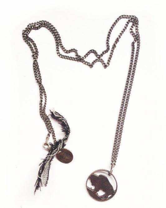 Made in Canada, Necklace by 18 Waits— a Sustainable Men's clothing brand offering Vintage Inspired menswear and Rock and Roll Fashion. A refined Imogene and Willie alternative for those who value quality and character.