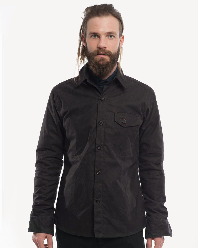 The Weekender | Black Waxed Cotton