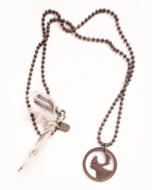 Made in Canada, Necklace by 18 Waits— a Sustainable Men's clothing brand offering Vintage Inspired menswear and Rock and Roll Fashion. A refined Imogene and Willie alternative for those who value quality and character.