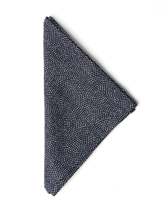 Tiny White Dots Pocket Square - triangle