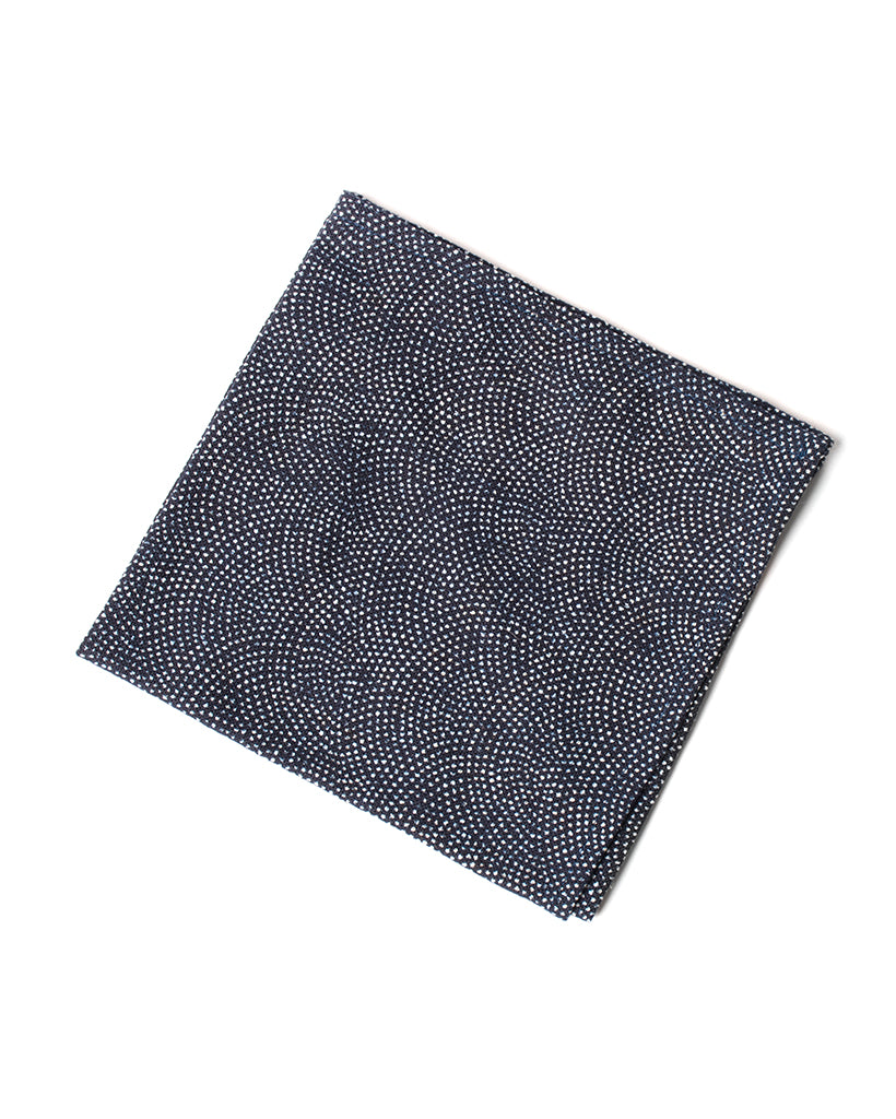 Tiny White Dots Pocket Square - flat