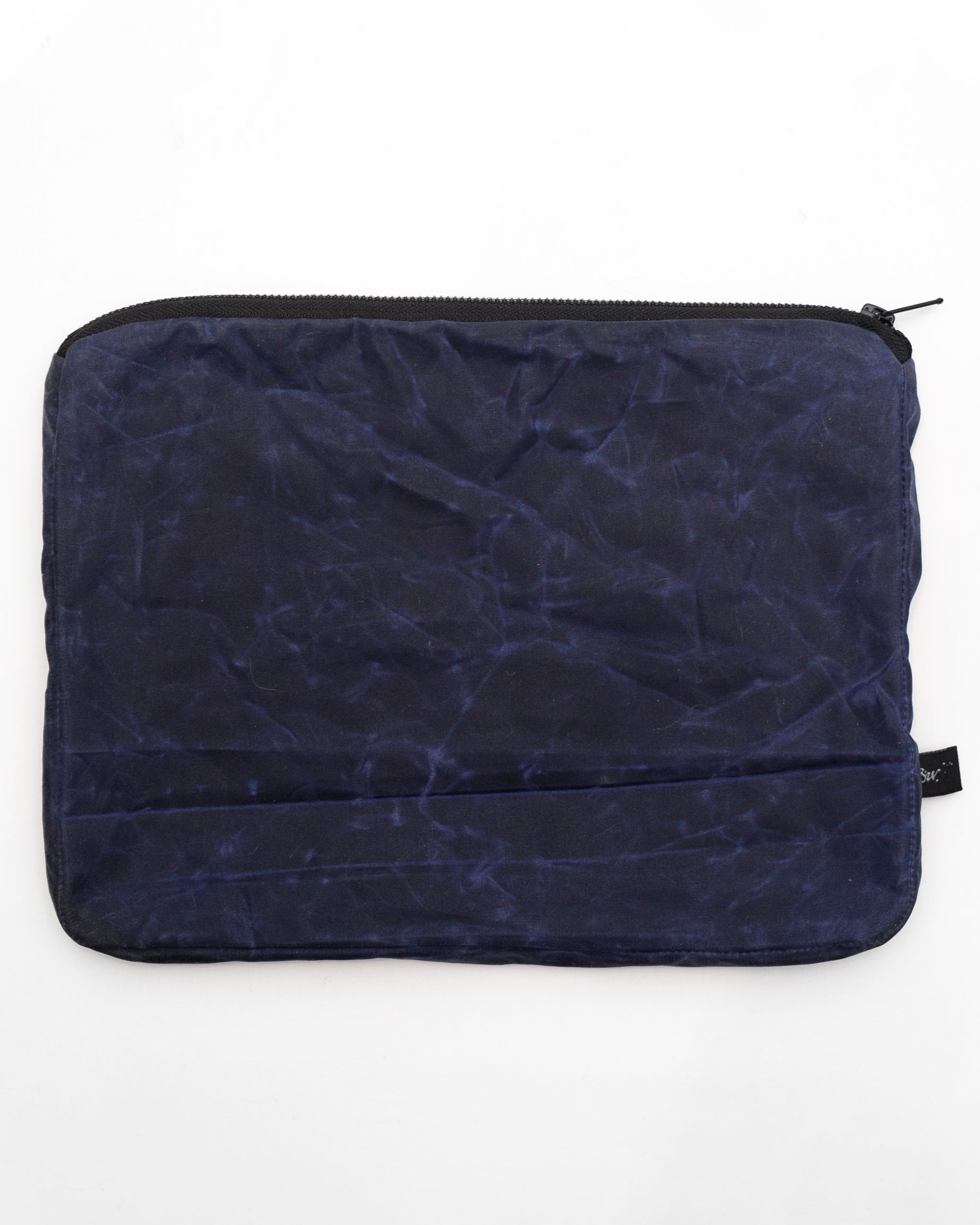 Pouch | Forest Plaid/Navy Waxed Cotton